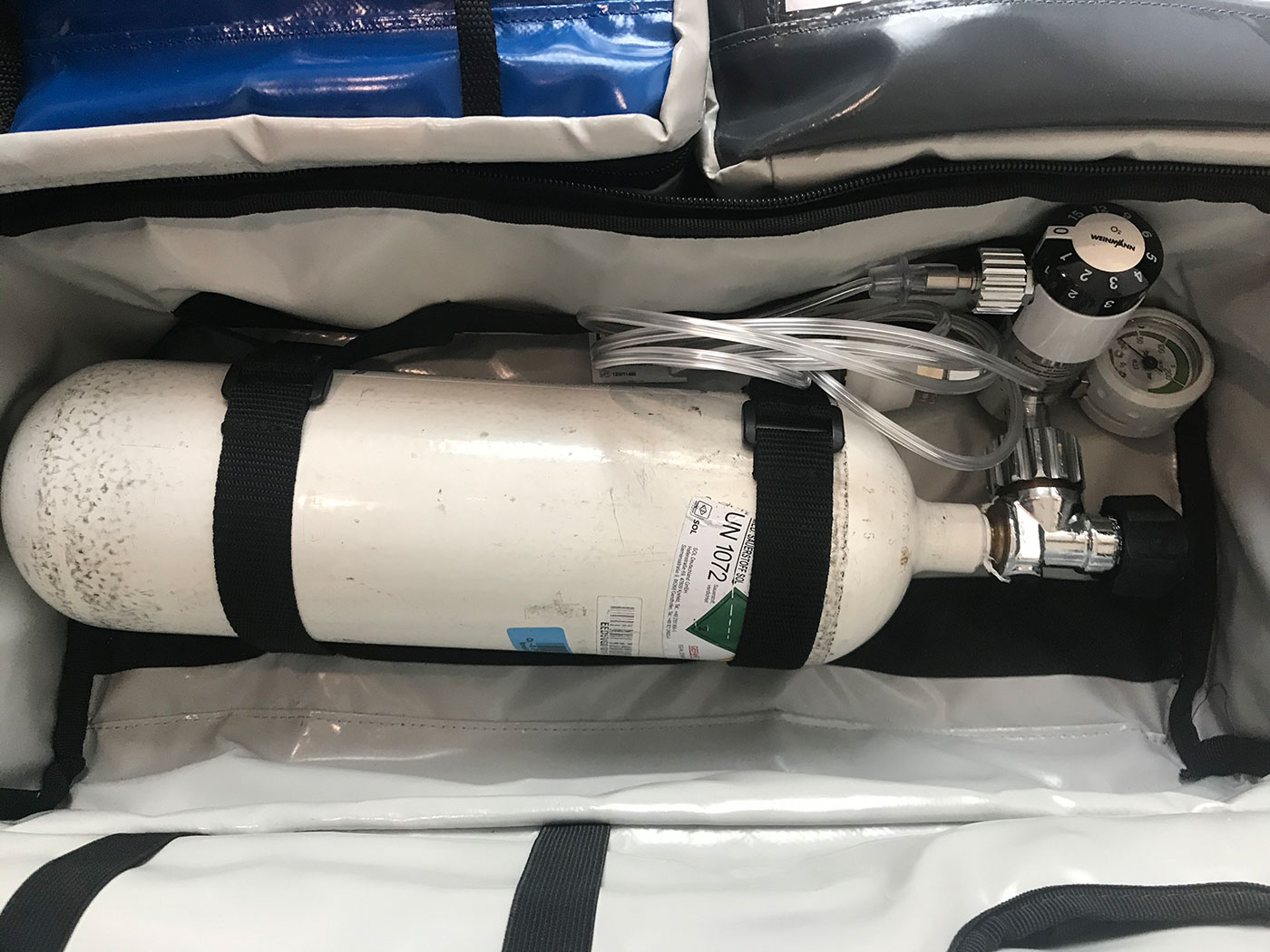 O2Flasche 2 Liter Notfallmedizin Ludwigsburg