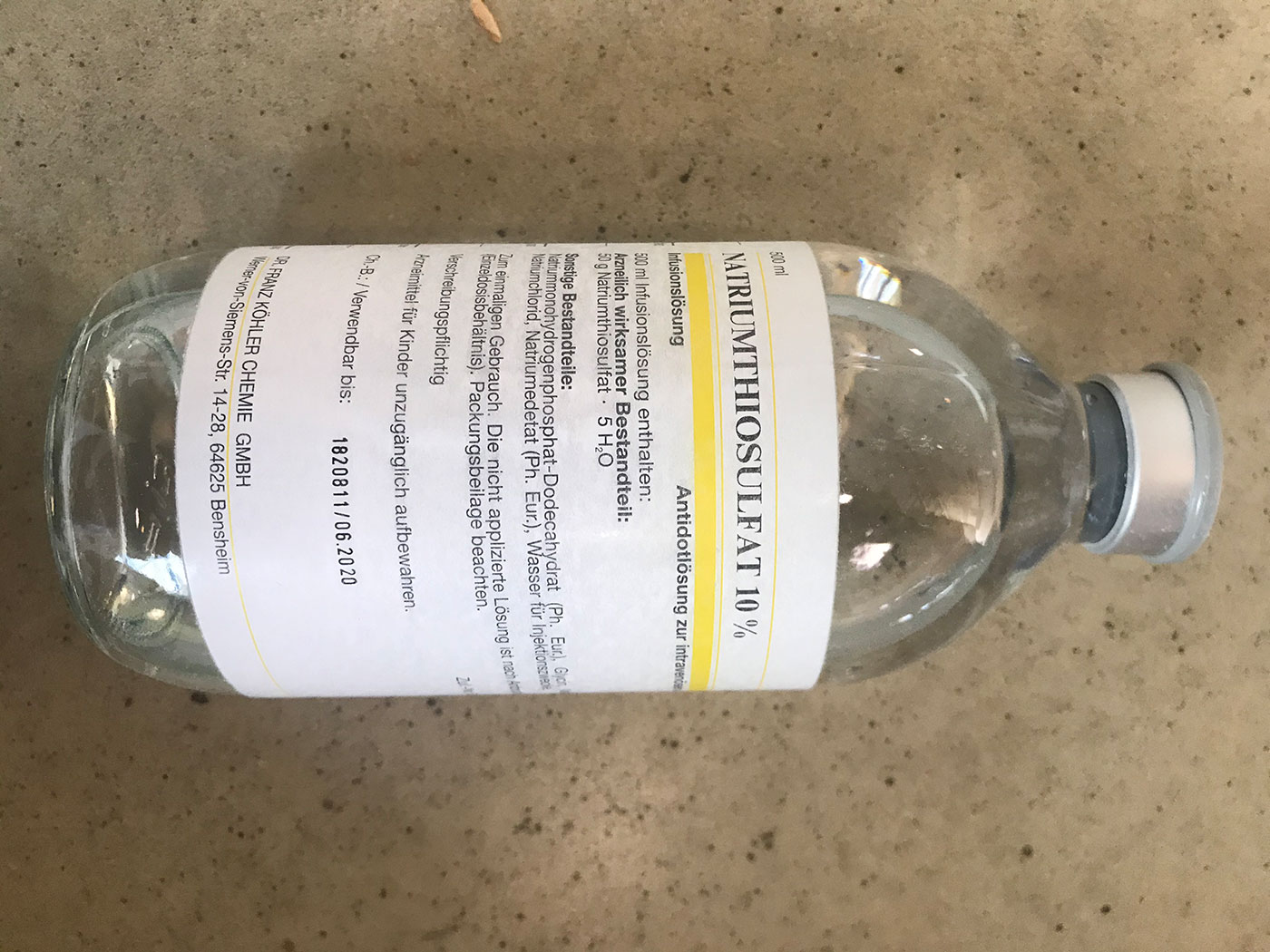 Natriumthiosulfat - Notfallmedizin Ludwigsburg Natriumthiosulfat - Notfallmedizin Ludwigsburg